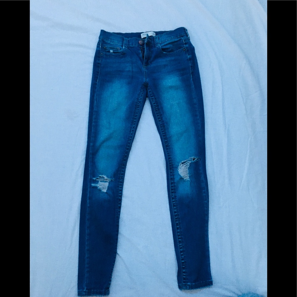 Blue jeans.